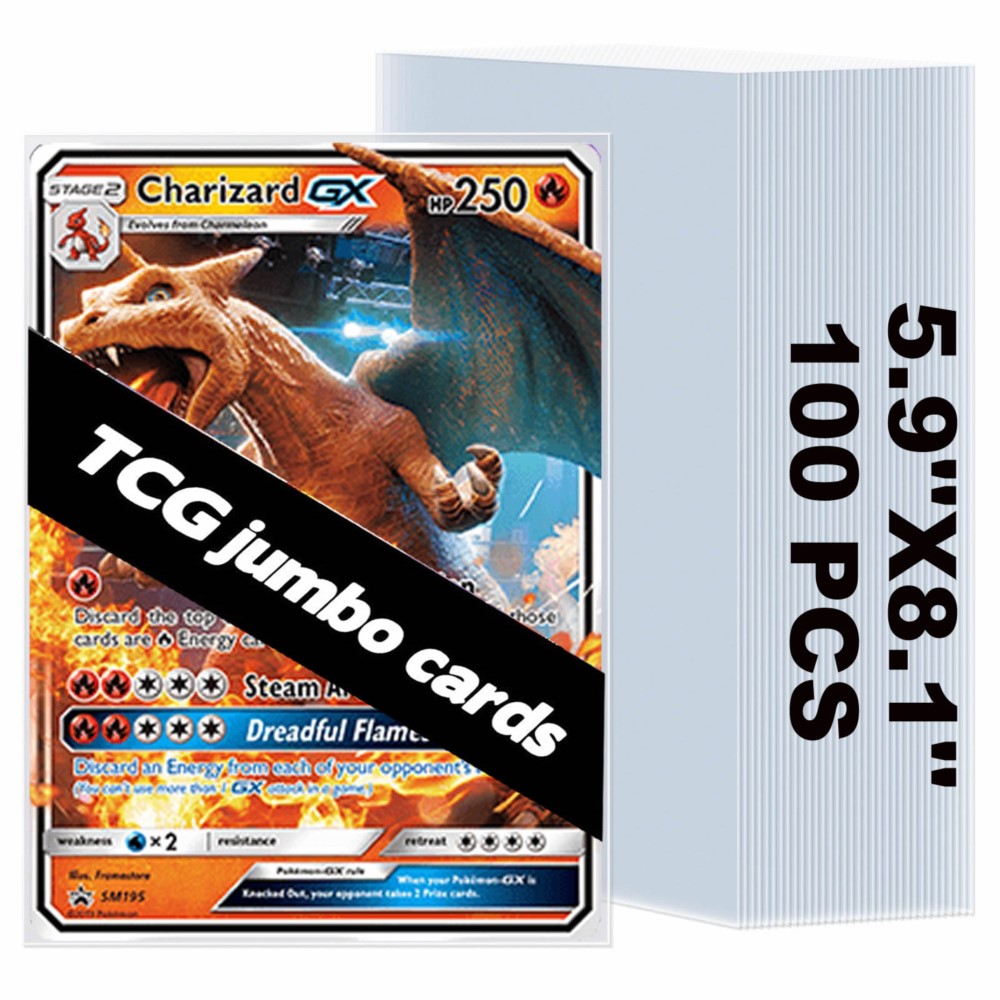 Collector Card Sleeve - 50-250 szt. Przezroczyste, duże etui na
