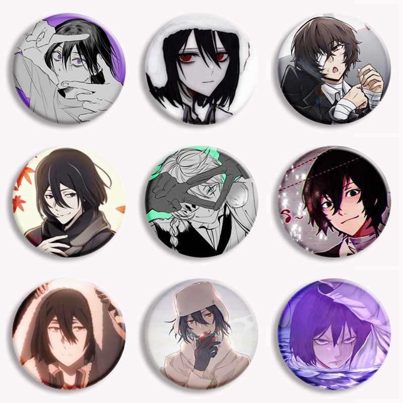 Pin Button Badge - Anime Bungo Stray Dogs Button Pin