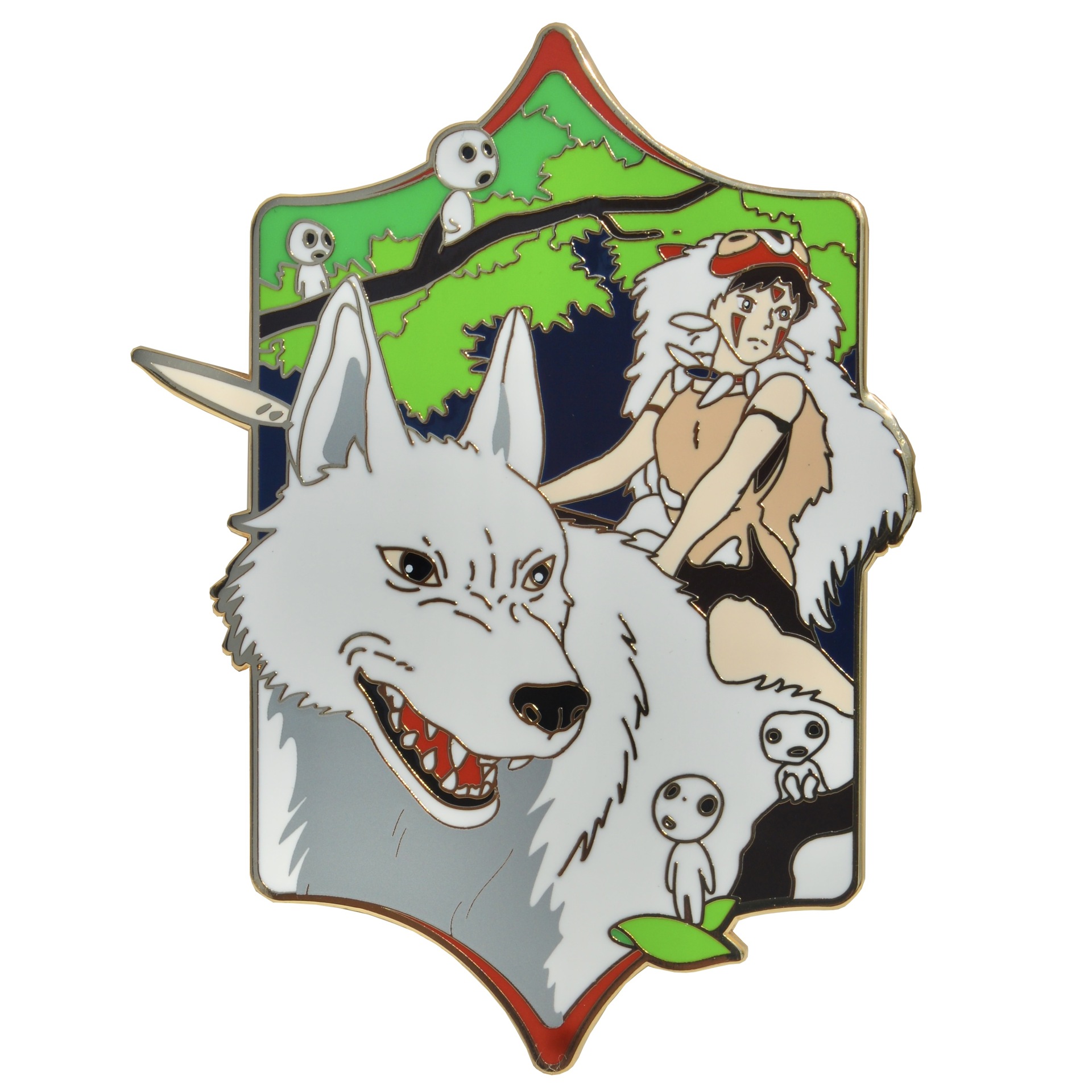 Anime Merchandise In Japanese - Anime Merchandise Mononoke Broszka Księżniczka Metalowa