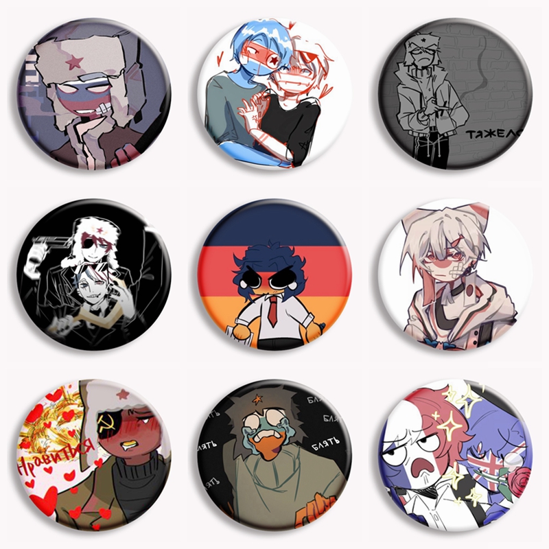Countryhuman Fan Art Button Pi – Pin Button Badge recenzja i cena