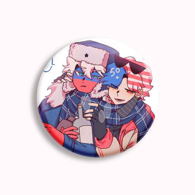 Countryhuman Fan Art Button Pi – Pin Button Badge recenzja i cena