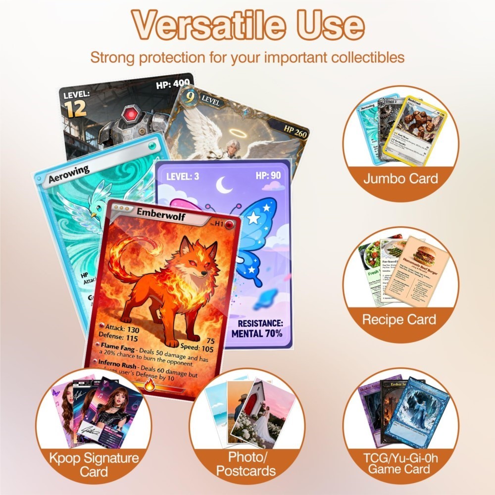 50-250 szt. Przezroczyste, duż – Collector Card Sleeve recenzja i cena