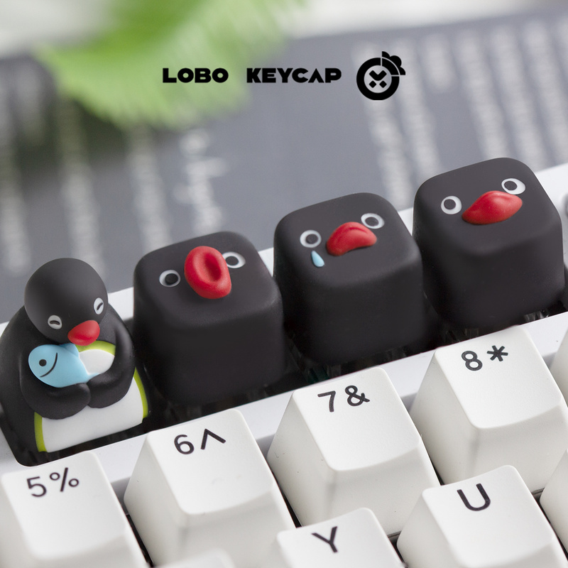 Urocze pingwiny, seria Pingu,  – Keycap Artisan Anime recenzja i cena